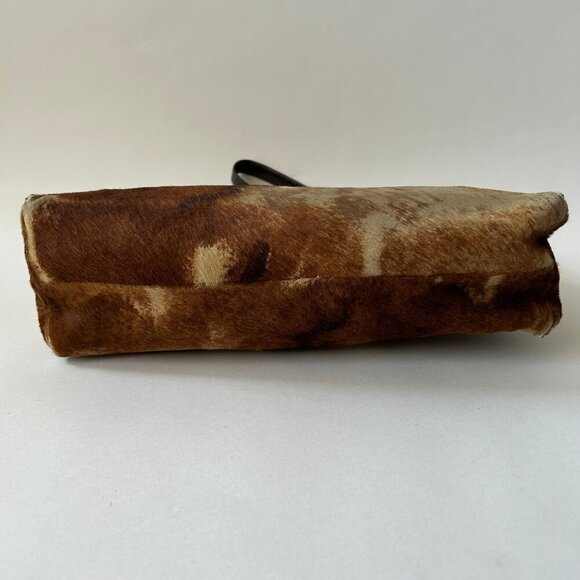 FENDI PONY HAIR BAGUETTE FLAP BAG - Picture 15 of 15